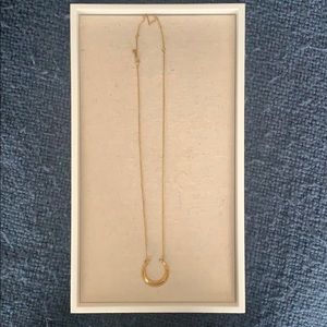 Stella & Dot long inverted horn necklace (gold)